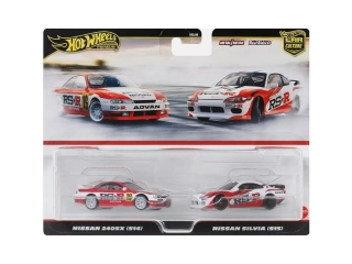1:64 Premium Car Culture Nissan 240SX S14 a Nissan Silvia S15 - Hot Wheels