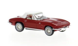 1:87 Chevrolet Corvette C2 Cabrio, rot, 1962 - Brekina