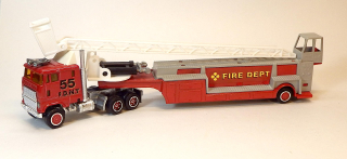 FDNY "Ladder 55" - hasiči, bazar, bez krabičky, chybí část žebříku - Majorette