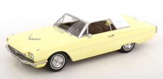 1:18 Ford Thunderbird Hardtop Coupe 1966 light yellow/white - KK Scale