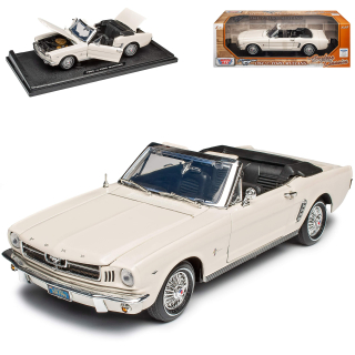 1:18 Ford Mustang cabrio 1964 bílý - MotorMax