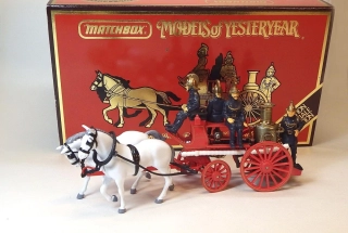 YS-46 1880 Merryweathe Steam Fire Engine, bazar - Matchbox Yesteryear