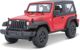 1:18 Jeep Wrangler 2014 "Willys" červený - Maisto