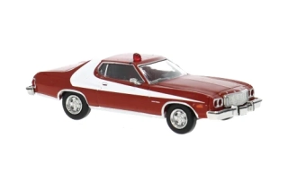 1:87 Ford Gran Torino, rot/weiss, 1976 - Brekina