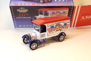 YY039/SC 1926 Ford Model TT Van, bazar, vzácný - Matchbox Yesteryear