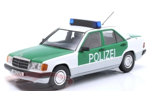 1:18 Mercedes-Benz 190 (W201) Police Germany 1993 green / white  - Triple9
