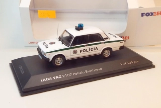 1:43 Lada Vaz 2107 Policia Bratislava, bazar - Fox18