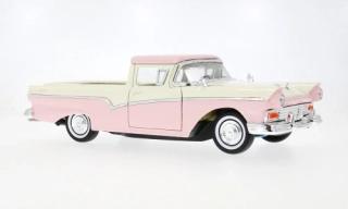1:18 Ford Ranchero, růžová/bílá, 1957 - Lucky Toys (YatMing)