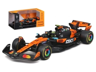 1:43 Mclaren MCL39 #4 LANDO NORRIS 2025 with Helmet - Bburago