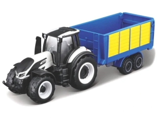 Valtra M2/Q TRAKTOR WITH CONTAINER TRAILER - MINI WORK MACHINE - Maisto