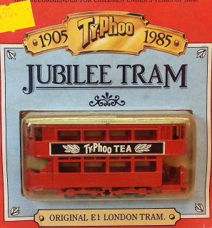 Original E1 London Tram - kopie Matchbox, bazar - ty-Phoo