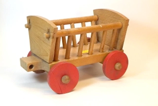 Dřevěný žebřiňák - hračka, bazar