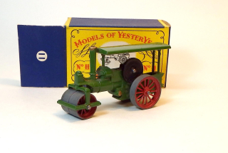 Y-11 Aveling & Porter Steam Roller, bazar, výborný stav, velmi pěkný - Matchbox Yesteryear