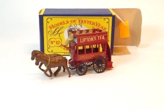 Y-12 Horse Bus, bazar, výborný stav, velmi pěkný - Matchbox Yesteryear