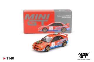 1:64 Subaru Impreza WRC97 #1 1999 DRM Champion - Mini GT