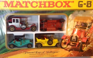 Set G-5 4 modely, bazar, originální balení - Matchbox Yesteryear