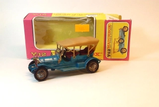Y-12 1909 Thomas Flyabout, bazar, vzácný - vroubkovaná střecha - Matchbox Yesteryear
