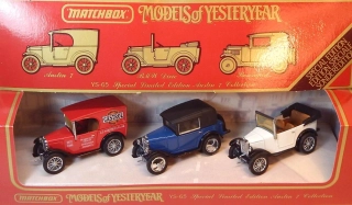 YS-65 set 3 modelů - Austin 7 / BMW Dixie / Rosengart, bazar - Matchbox Yesteryear