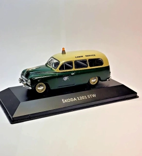 1:43 Škoda 1200 STW, cabin service ČSA, ruční práce