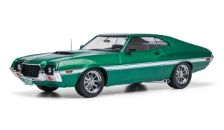 1:18 Ford Gran Torino Coupe 1972 green metallic/white - IXO