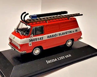 1:43 Škoda 1203, Hasiči, Slavětín n. M., ruční práce