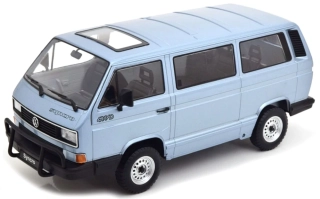 1:18 Volkswagen T3 Minibus SYNCRO 1987 light blue metallic - KK Scale
