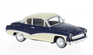 1:87 Wartburg 311 Coupe, dunkelblau/hellbeige, 1959 - Brekina