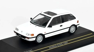 1:43 Honda Civic 1987, bílá - First 43 Models