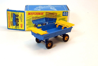 MB-40 Hay Trailer, bazar, vzácná krabička - Matchbox
