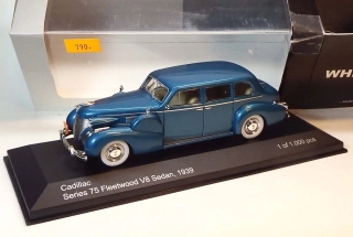 1:43 1939 Cadillac Series 75 Fleetwood V8 Sedan, bazar - White Box