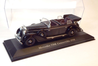 1:43 1938 Mercedes 770K Convertible, bazar - Altaya