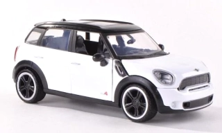 1:24 Mini Cooper S Countryman, weiss/schwarz - MotorMax