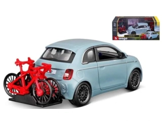 1:24 Fiat 500E + BIKE - Bburago