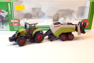 1:87 Traktor Claas Axion + balíkovač, bazar - Siku