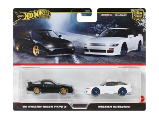 1:64 Nissan 180SX Type X 1996 + Nissan SilEighty - Hot Wheels