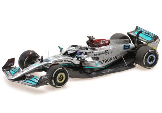 1:43 Mercedes Benz AMG Petronas W13 George Russell, British GP 2022 - Minichamps