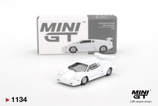 1:64 Lamborghini Countach 25th Anniversary White - Mini GT