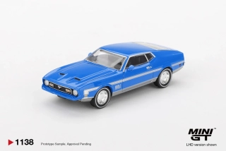1:64 Ford Mustang Mach 1 Grabber Blue - Mini GT