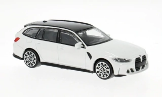 1:43 BMW M3 Touring, bílý, 2023 - Bburago