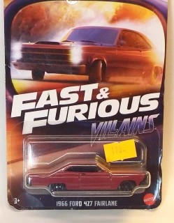 3/5 1966 Ford 427 Fairlane, bazar - Hot Wheels