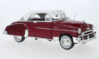 1:18 Chevrolet Bel Air, tmavěrudá metalíza, bílá střecha - MotorMax