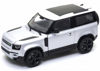 1:24 Land Rover Defender 2020 stříbrný/bílá střecha - Welly