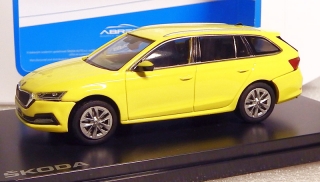 1:43 Škoda Octavia IV Combi (2020), žlutá - Abrex