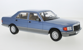 1:18 Mercedes-Benz S Klasse (W126) modrá metalíza - MCG