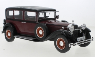 1:18 Mercedes Typ Nürburg 460/460 K (W08), tmavěčervená/černá, 1928 - MCG