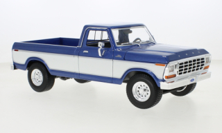 1:18 Ford F-150, modrá metalíza/bílá, 1979 - Maisto