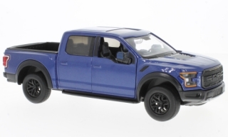 1:24 Ford F-150 Raptor, modrá metalíza, 2017 - Motormax