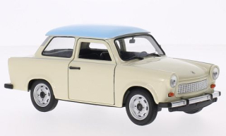 1:24 Trabant 601 béžový, modrá střecha - Welly