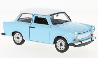 1:24 Trabant 601 světlemodrý, bílá střecha - Welly