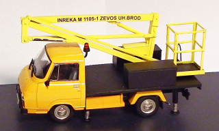 1:43 Škoda 1203 hydraulická plošina, nástavba SK model, ruční práce, omezený počet